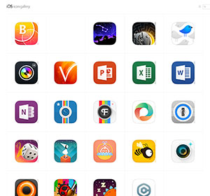 <span>iOS Icon Gallery</span><i>→</i>